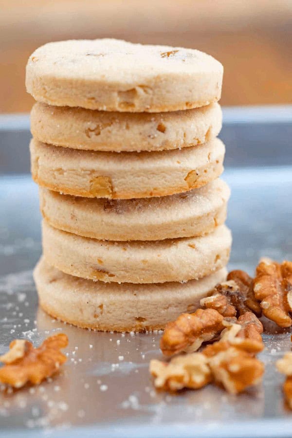 German Walnut Shortbread Cookies