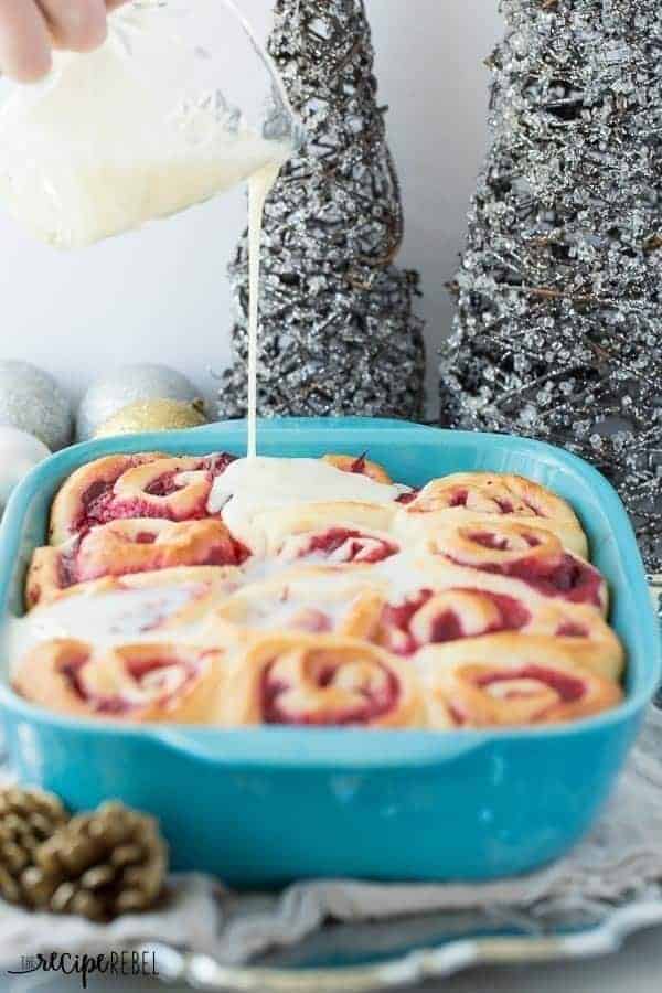 WHITE CHOCOLATE CRANBERRY SWEET ROLLS