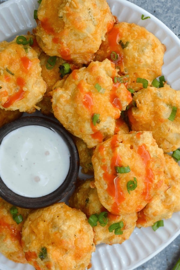 Spicy Buffalo Chicken Puffs