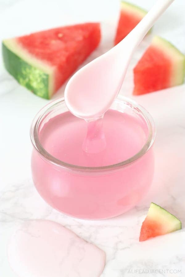 DIY WATERMELON JELLY FACE MASK