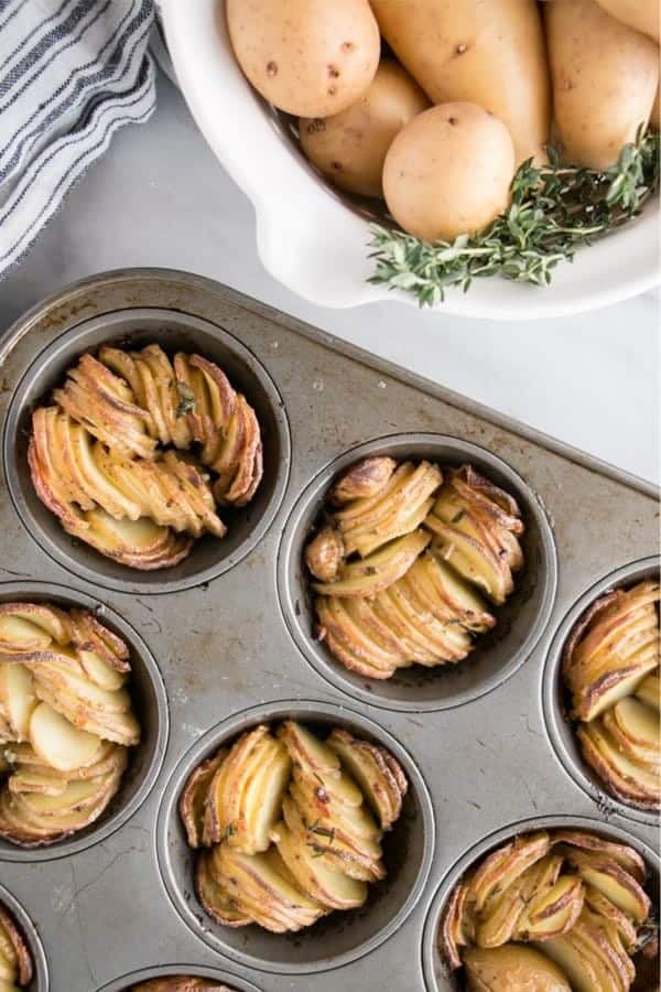 5-Ingredient Muffin Tin Crispy Roast Potatoes