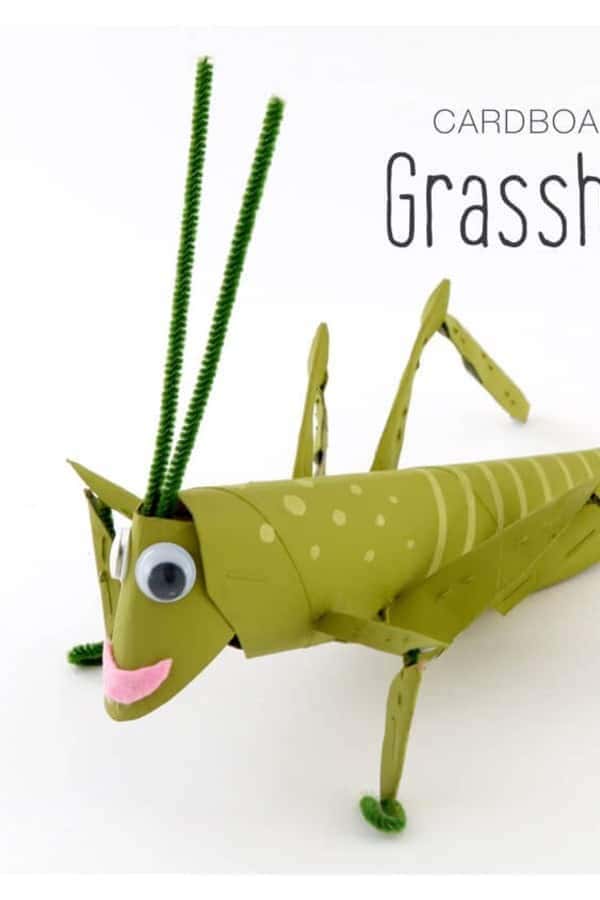 Cardboard Tube Grasshopper