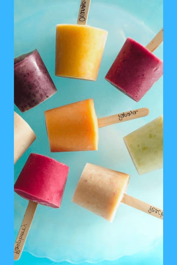 Fresh Fruit Frozen Yogurt Pops