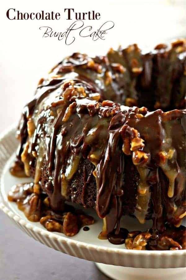 CHOCOLATE TURTLE BUNDT CAKE