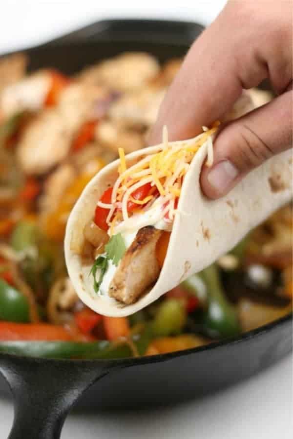 Cast Iron Chicken Fajitas