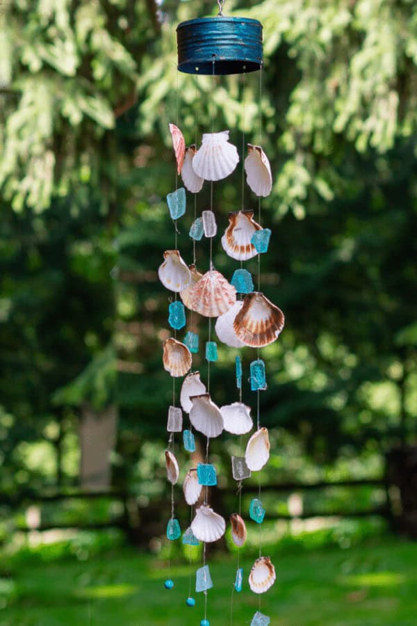 Seashell & Sea Glass Wind Chime