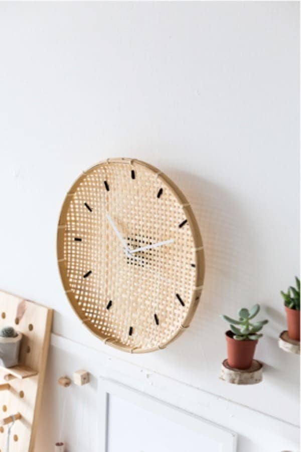 Embroidered Basket Clock Tutorial