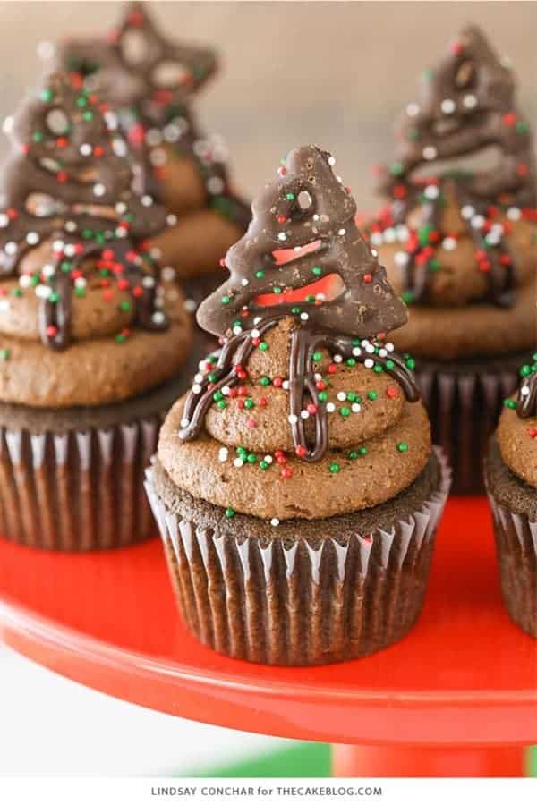 Chocolate Covered Pretzel Cupcakes