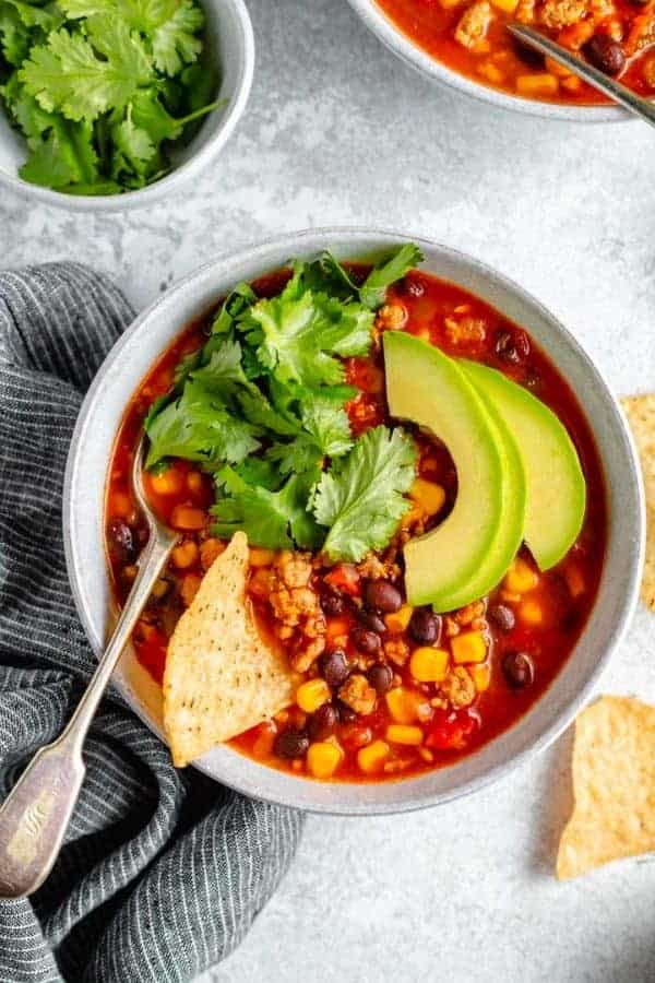 HEALTHY TACO SOUP