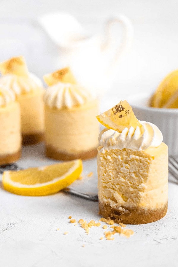 Mini Baked Yuzu Cheesecake