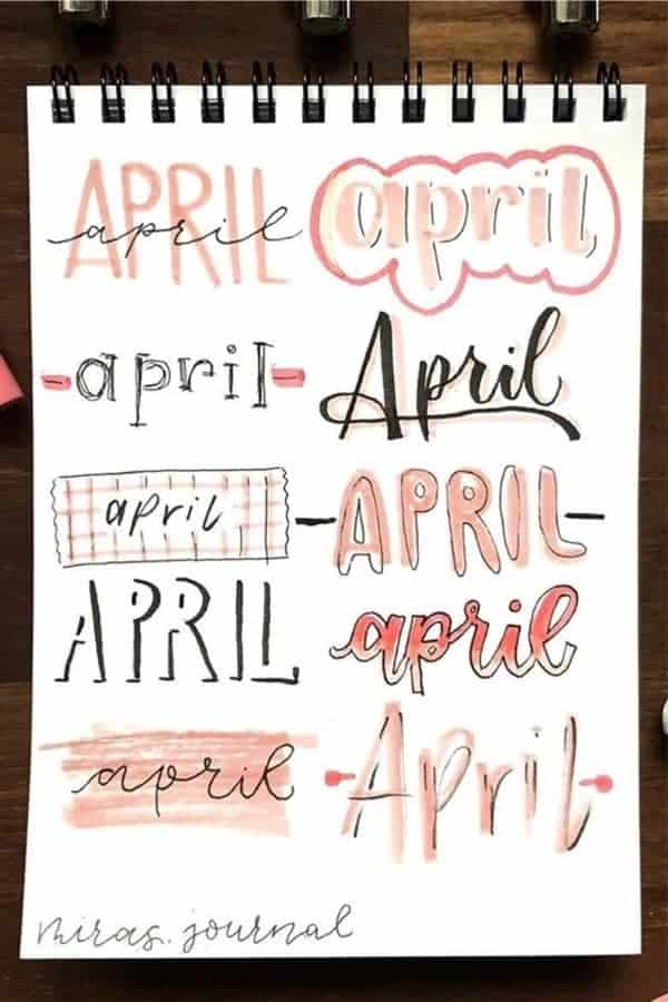 Easy April Header Ideas