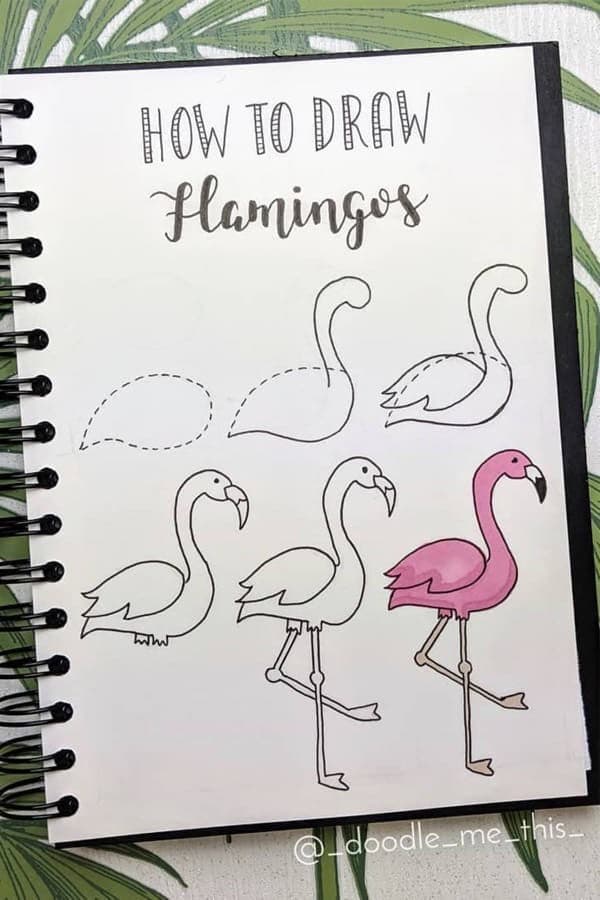 Flamingo Doodles