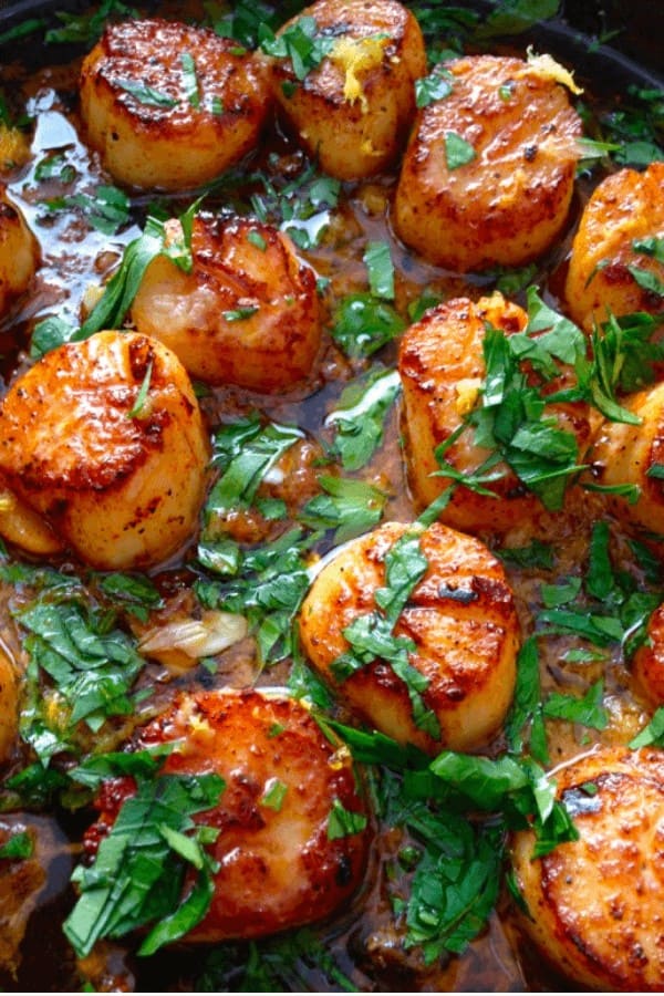 Healthy Garlic Scallops