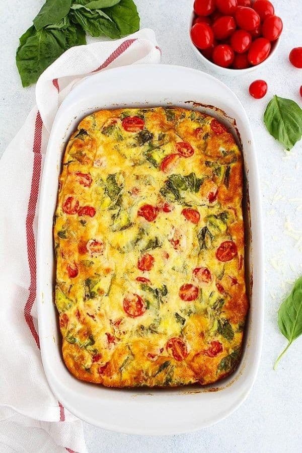 CAPRESE EGG CASSEROLE