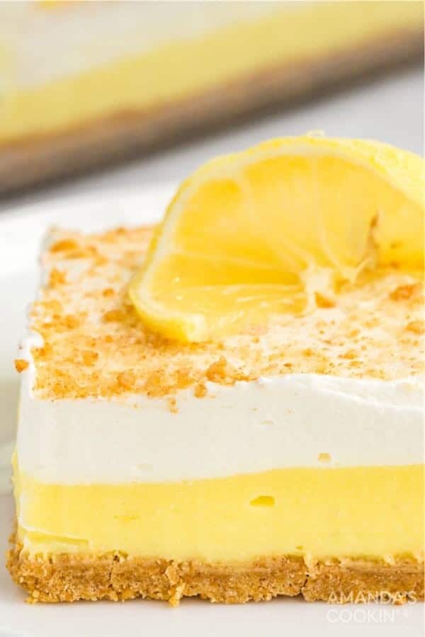 Lemon Cream Cheese Pudding Dessert