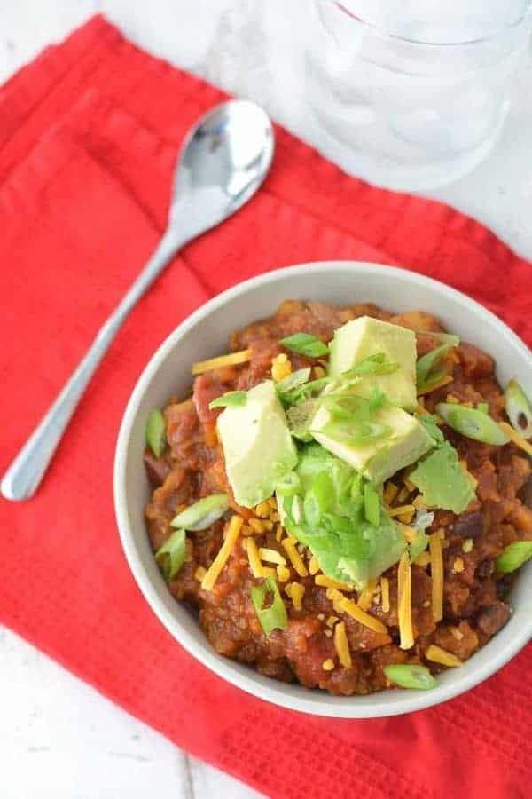 BUTTERNUT SQUASH AND BEAN CHILI