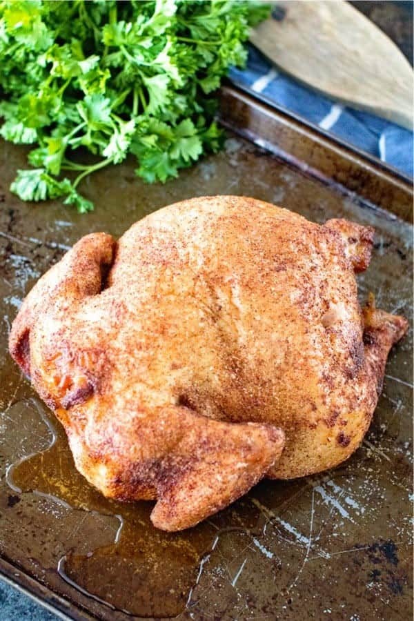 BBQ Dry Rub Smoked Whole Chicken