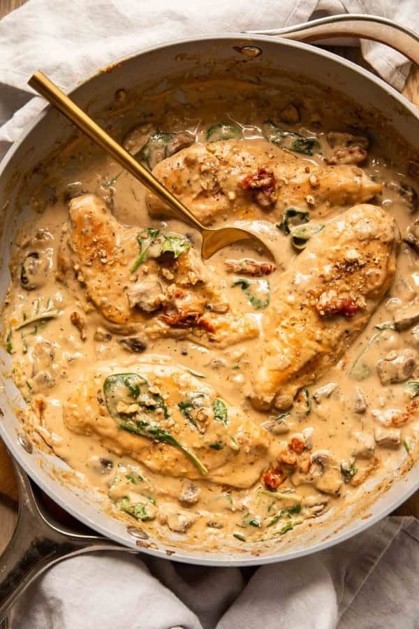 DAIRY-FREE TUSCAN CHICKEN SKILLET