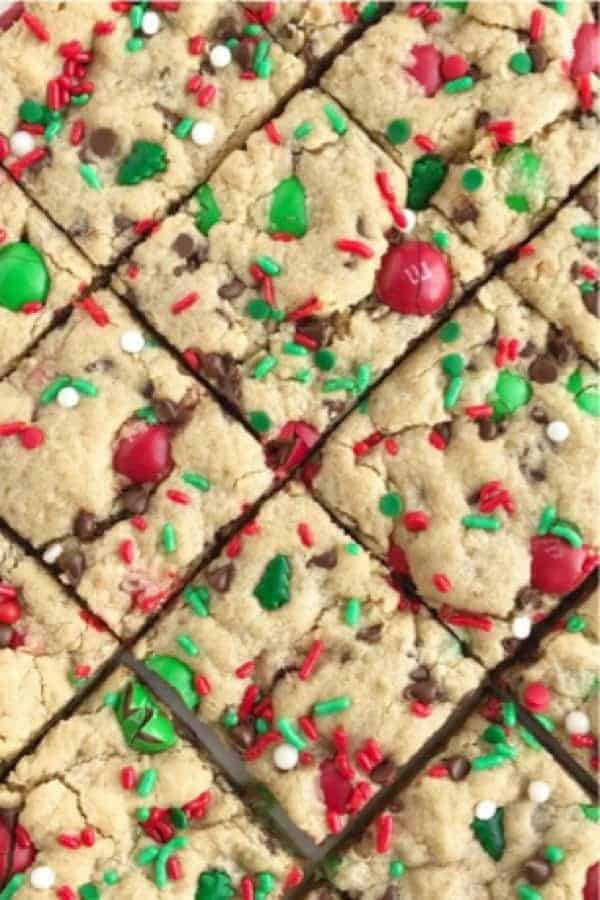 Santa’s Peanut Butter Cookie Bars