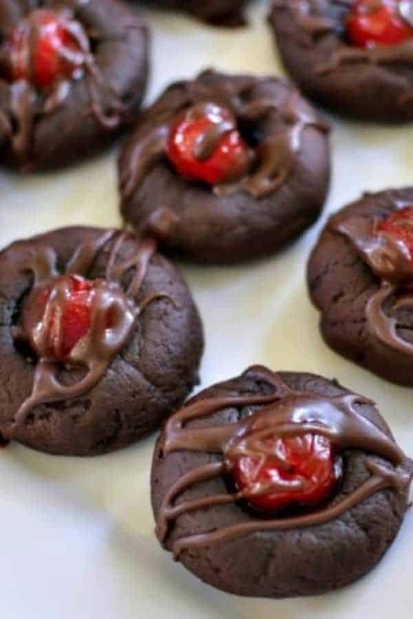 CHOCOLATE CHERRY COOKIES