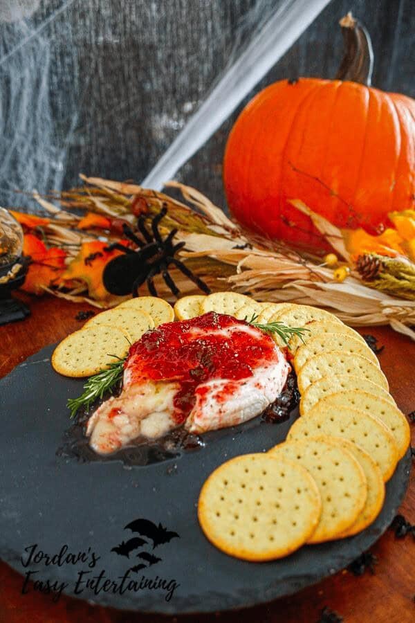 Baked Brie with Raspberry Preserves