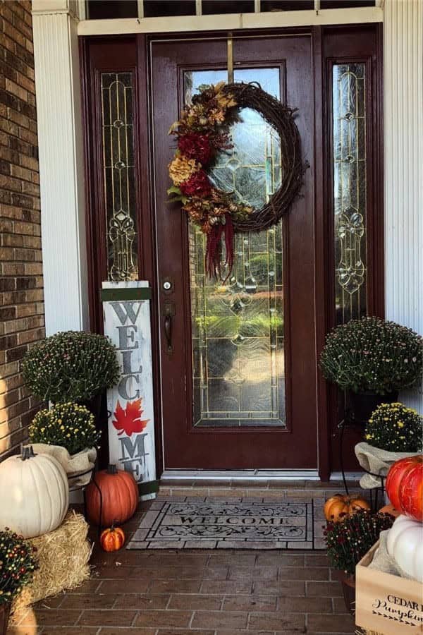 Small Fall Front Porch