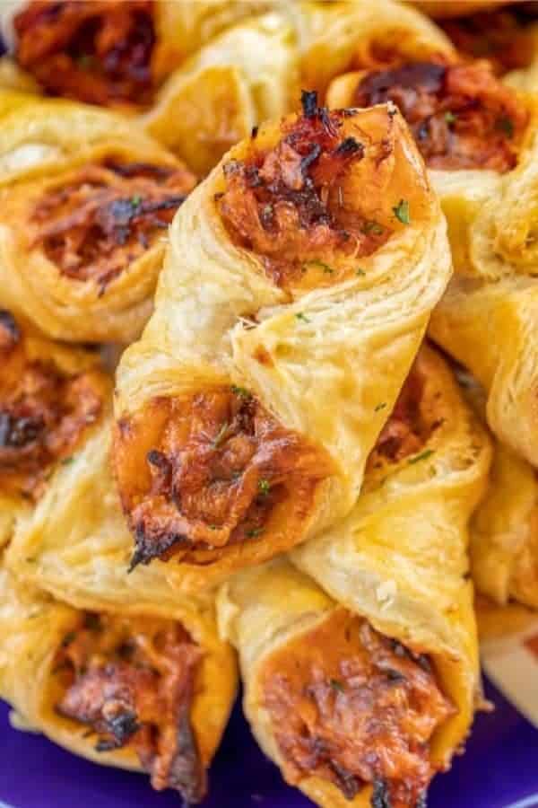 Pulled Pork Pastry Puffs For Football Friday