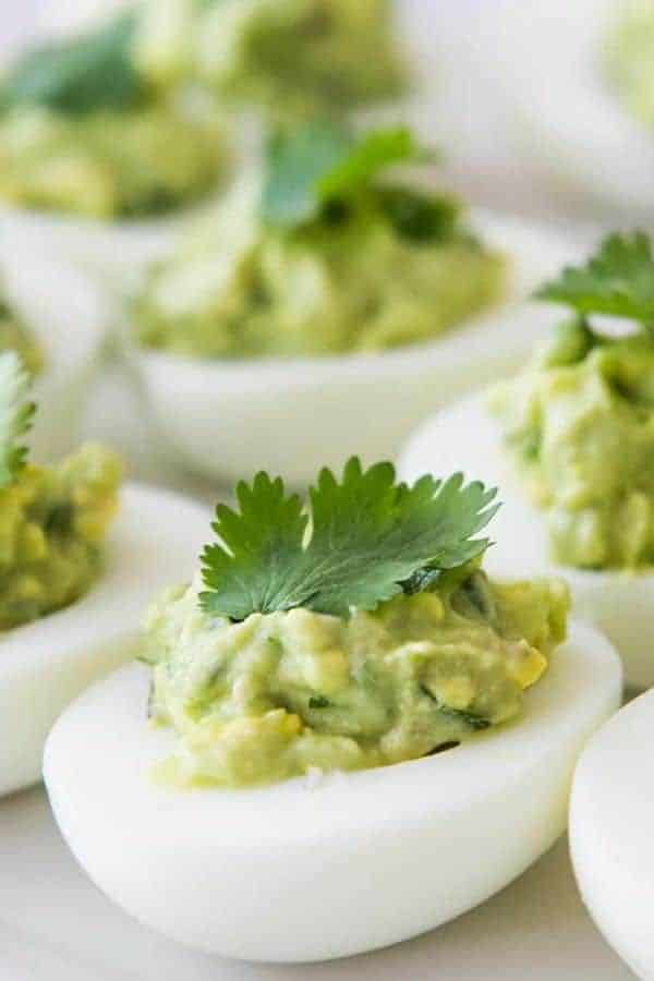 AVOCADO DEVILED EGGS