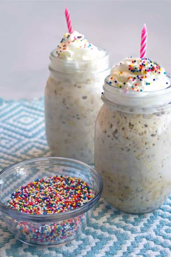 Birthday Overnight Oatmeal