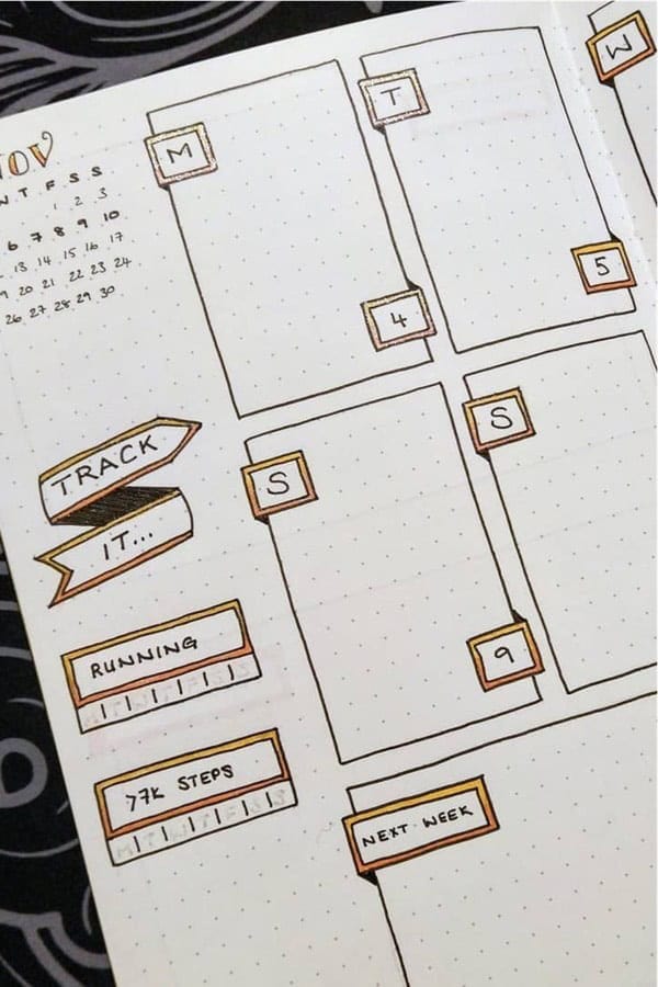 November Spread With Tracker