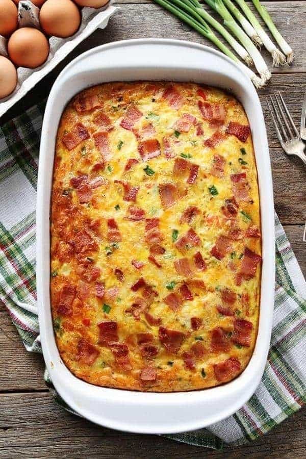 BACON, POTATO, AND EGG CASSEROLE