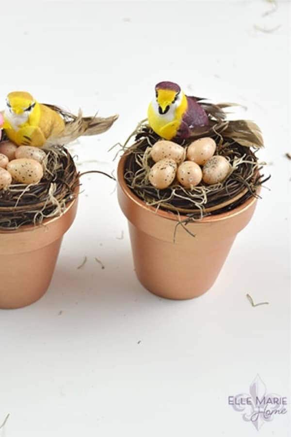 Mini Clay Pot Bird’s Nests