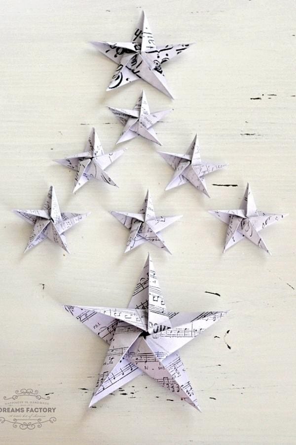 DIY FRENCH PAPER STARS