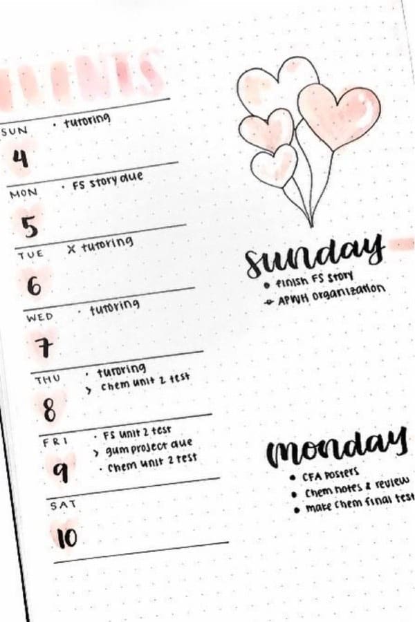 Valentines Weekly Layout