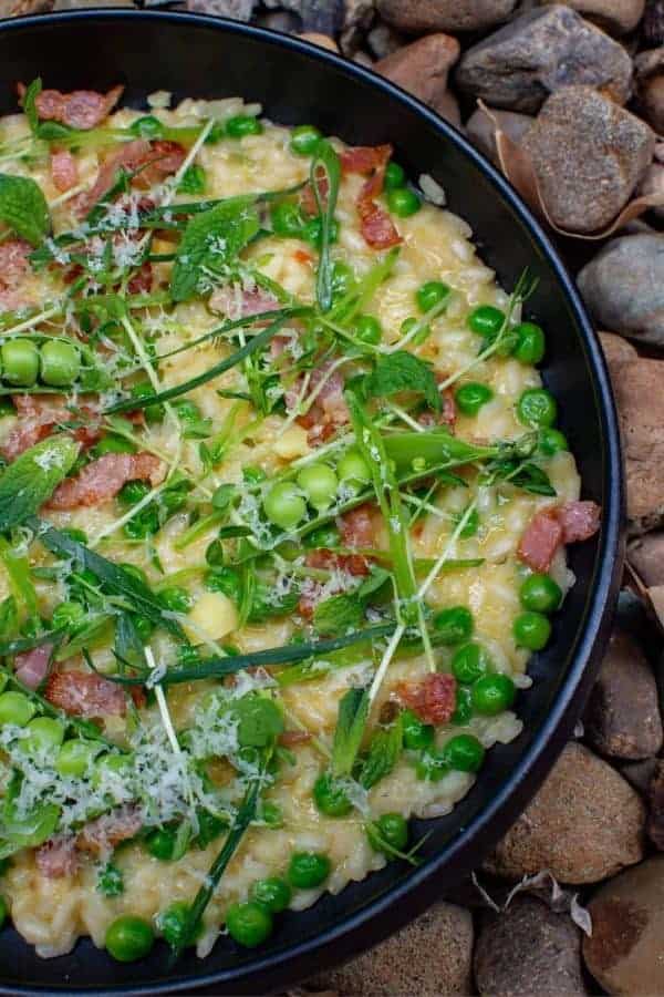 BACON AND PEA RISOTTO