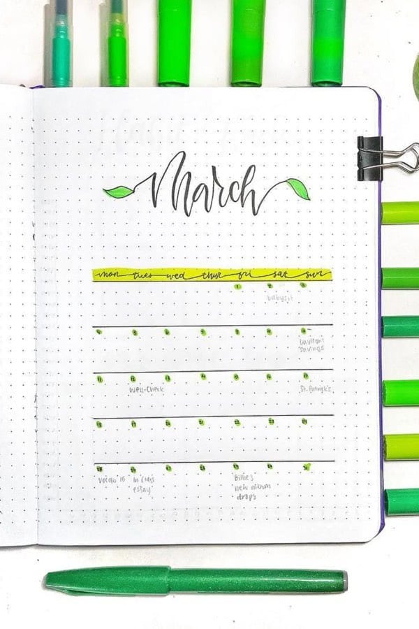 Minimalist March Spread