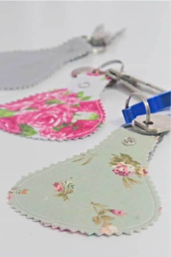 DIY Fabric Keychains Sewing Tutorial