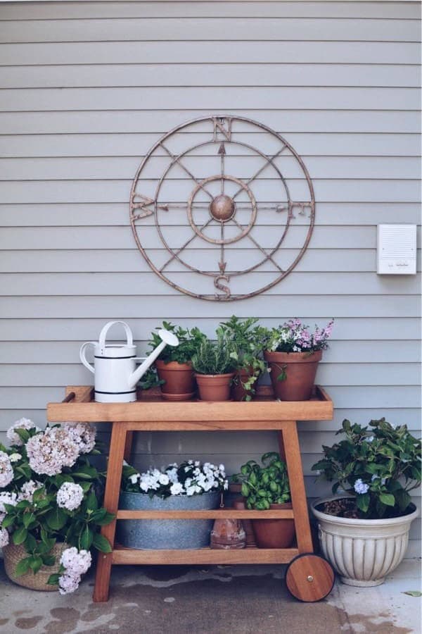 Outdoor Bar Cart and Potting Bench