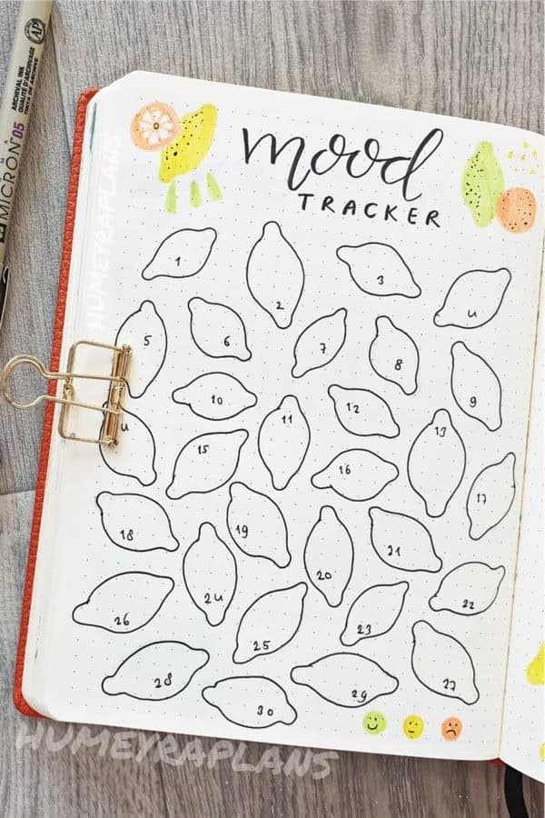 Lemon & Lime Mood Tracker