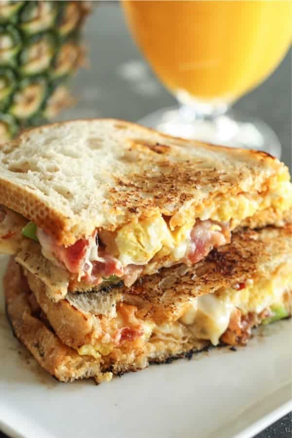 Breakfast Grilled Cheese Melt Recipe