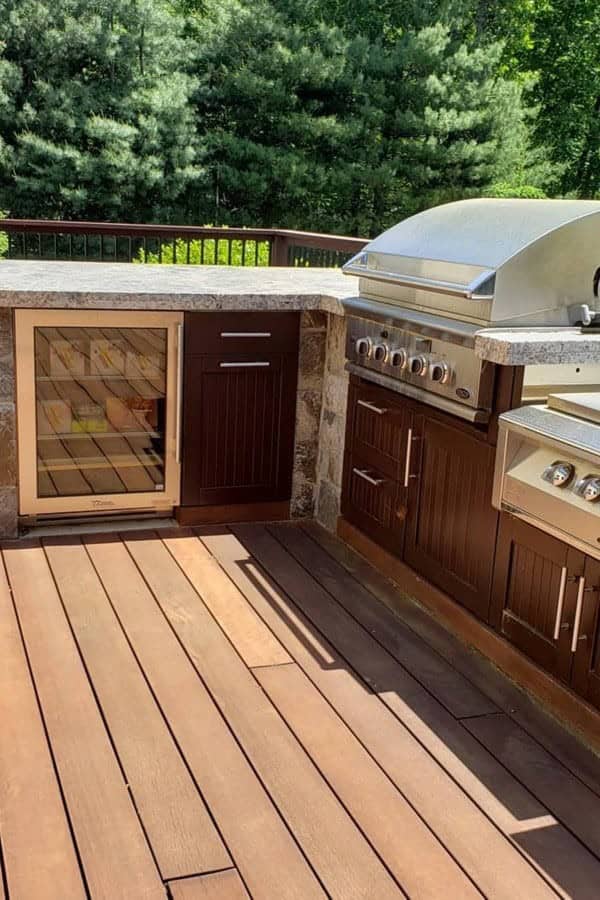 Backyard Deck Kitchen