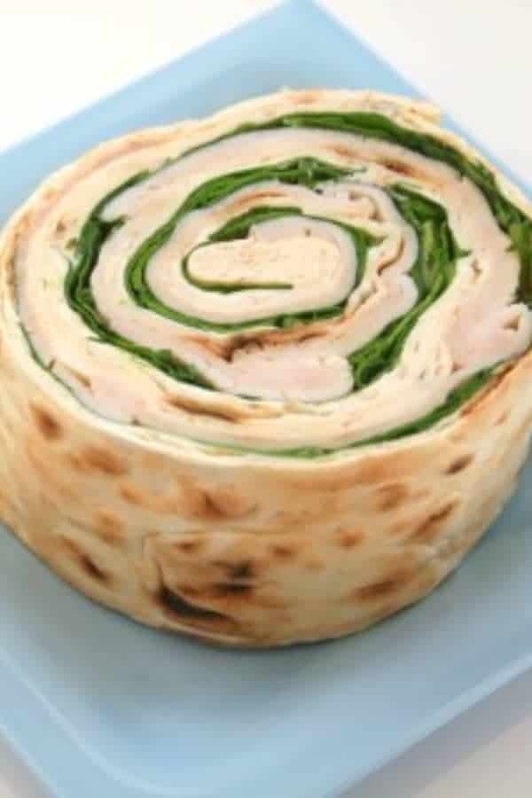 TURKEY PINWHEEL WITH SPINACH & BOURSIN