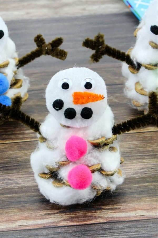 Pinecone Snowman Craft