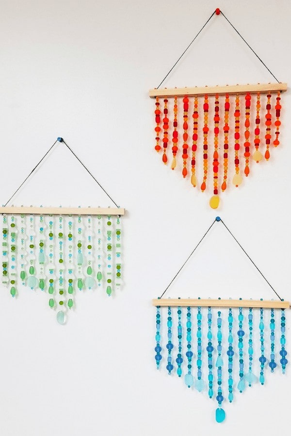 DIY Sea Glass Bead Suncatcher Craft