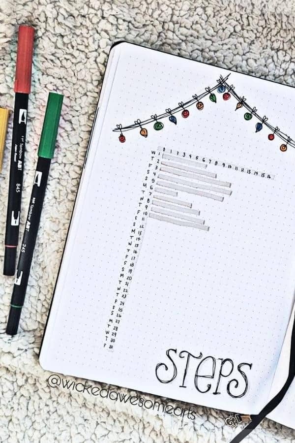 DECEMBER STEP TRACKER