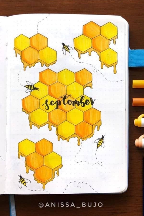 Bee Themed Monthly Cover