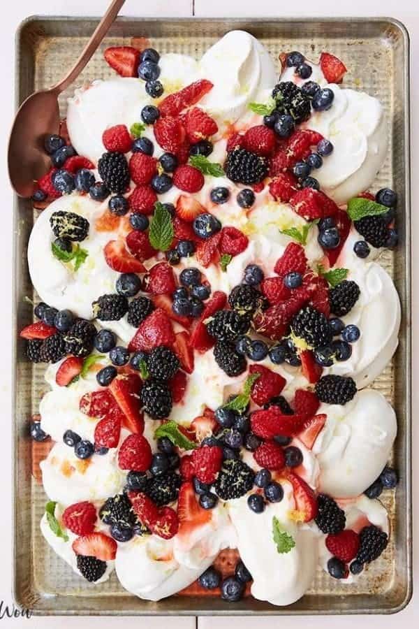 LEMON-BERRY SHEET PAN TRIFLE