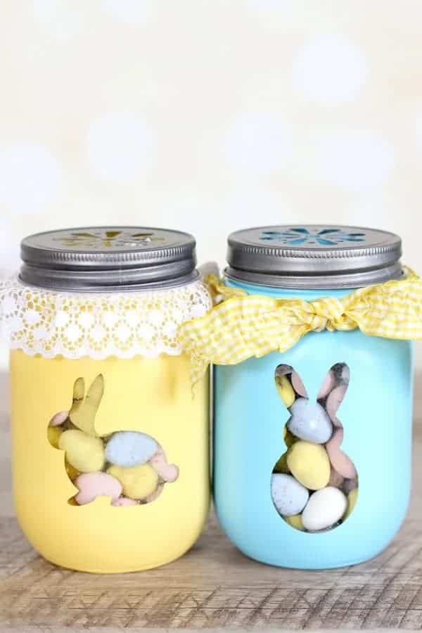 EASTER BUNNY TREAT JARS