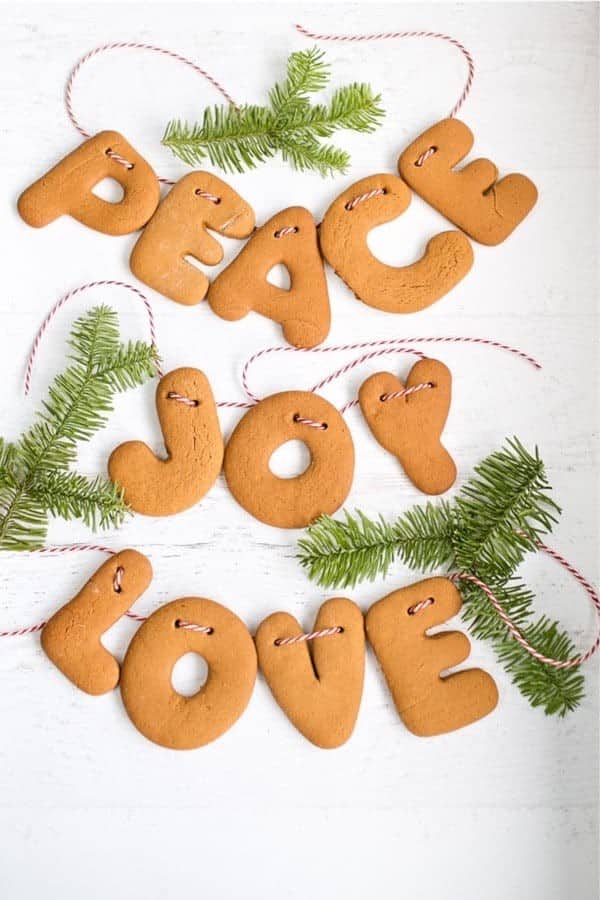 Gingerbread Letter Garland