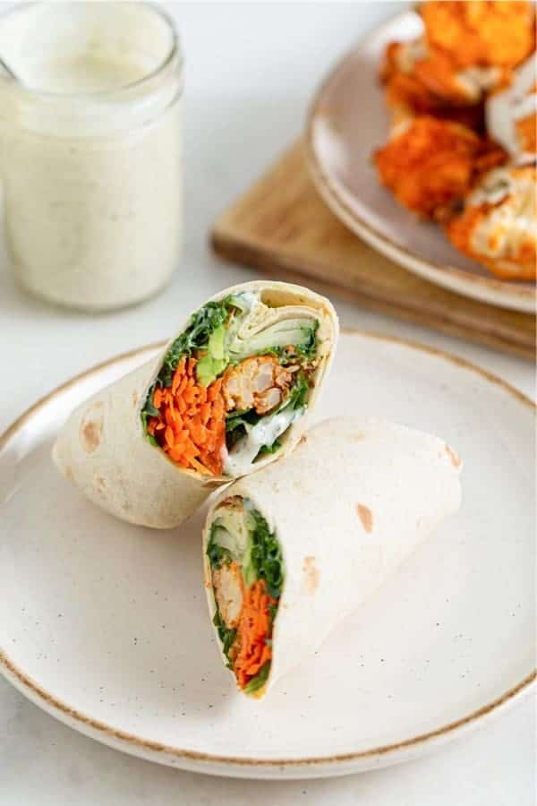 Buffalo Cauliflower Wraps